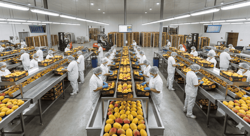 Visual comparison of Panzhihua, China mango quality metrics versus India and Vietnam mango suppliers